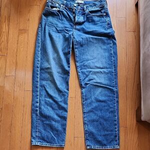 Madewell Low-Slung Straight Jeans in Classic Blue- Women's Size 26
